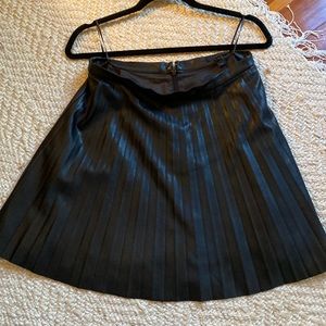 J. Crew Black Faux Leather Skirt size 6
